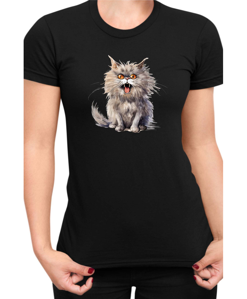 Дамска Тениска Funny Cats Breeds British Longhair 1