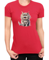 Дамска Тениска Funny Cats Breeds British Longhair 1
