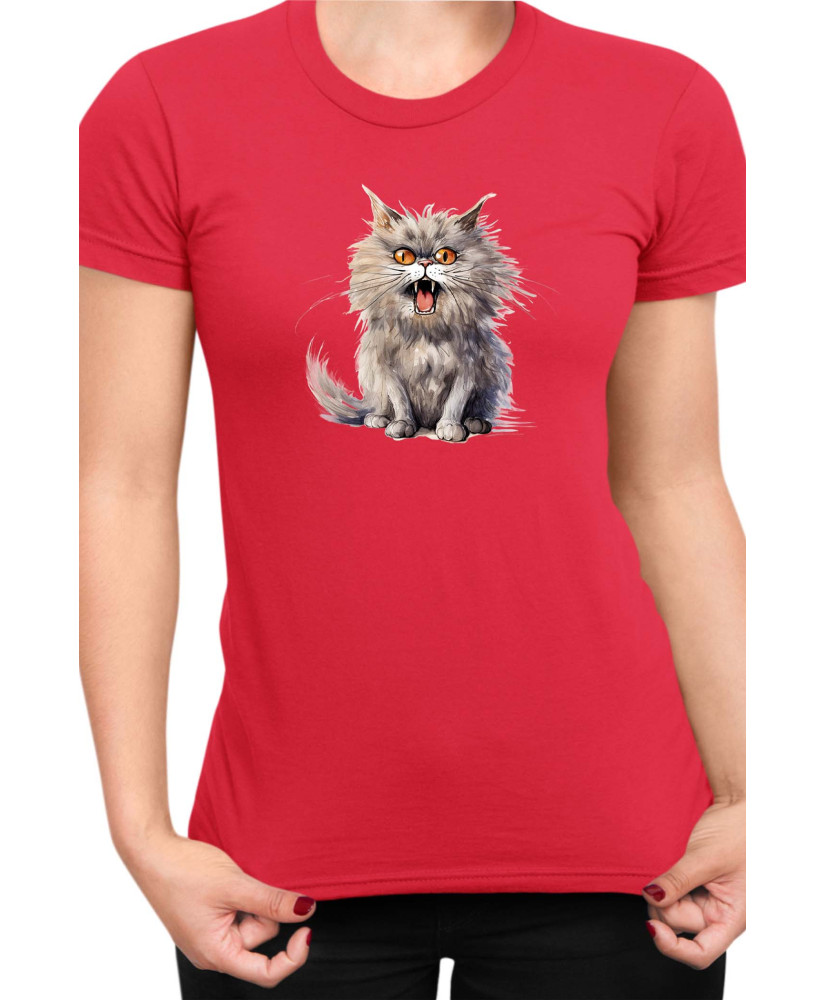 Дамска Тениска Funny Cats Breeds British Longhair 1