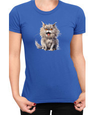 Дамска Тениска Funny Cats Breeds British Longhair 1