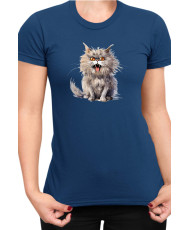 Дамска Тениска Funny Cats Breeds British Longhair 1