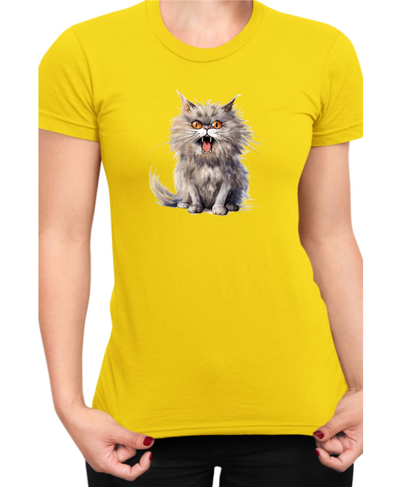 Дамска Тениска Funny Cats Breeds British Longhair 1