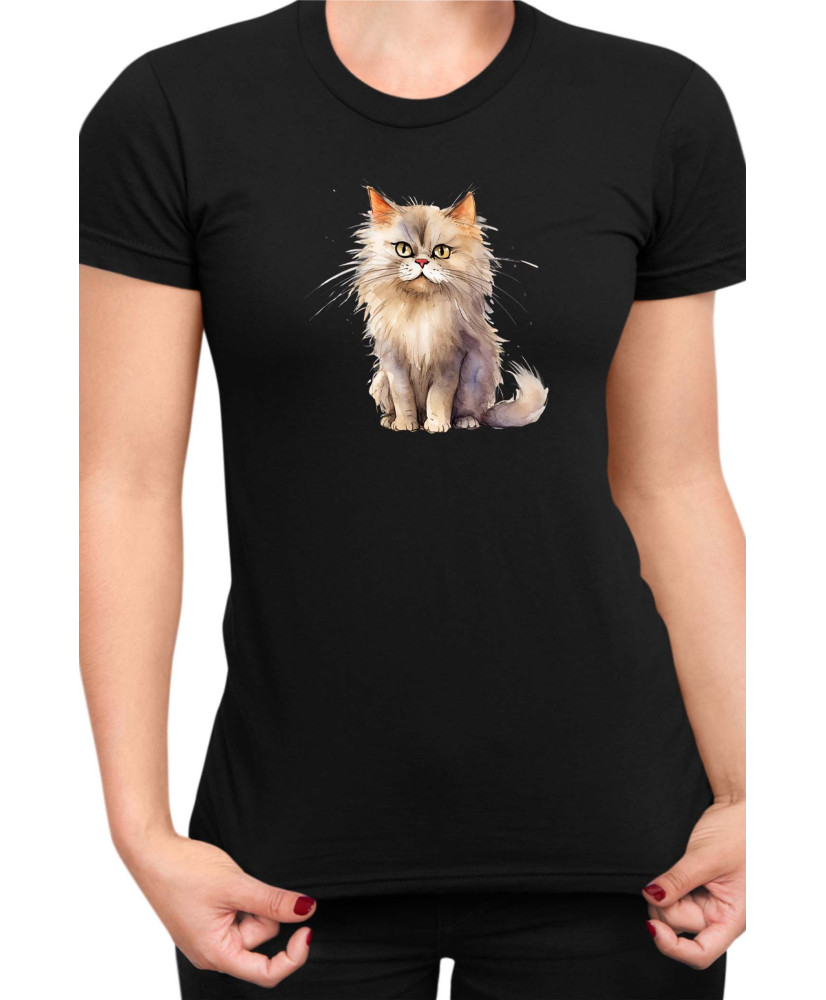 Дамска Тениска Funny Cats Breeds British Longhair 2