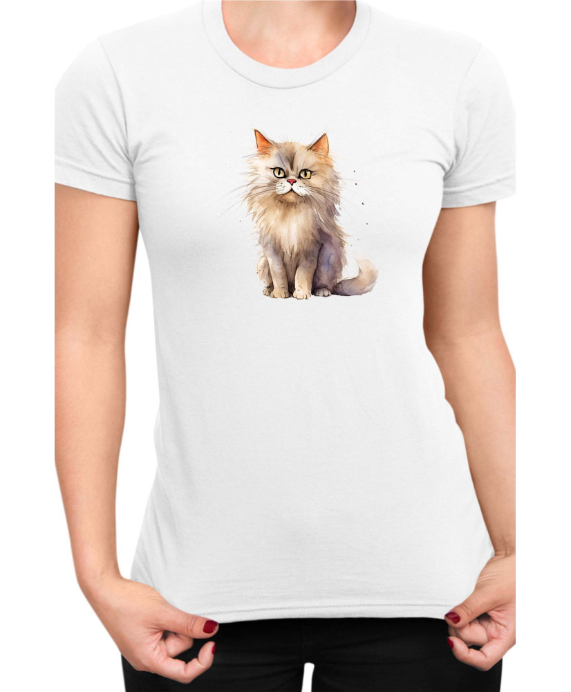Дамска Тениска Funny Cats Breeds British Longhair 2