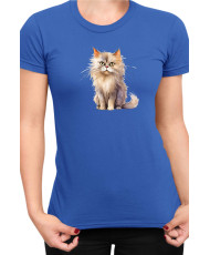 Дамска Тениска Funny Cats Breeds British Longhair 2