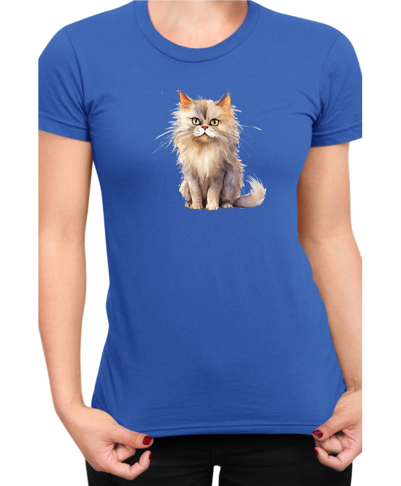 Дамска Тениска Funny Cats Breeds British Longhair 2