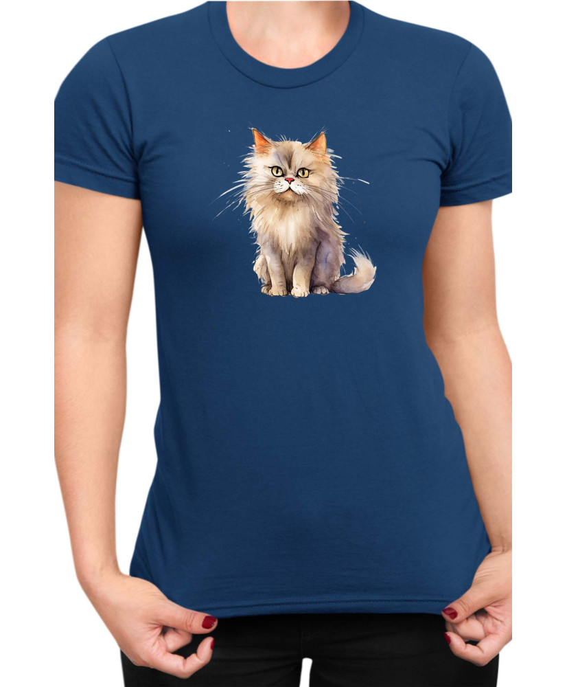 Дамска Тениска Funny Cats Breeds British Longhair 2