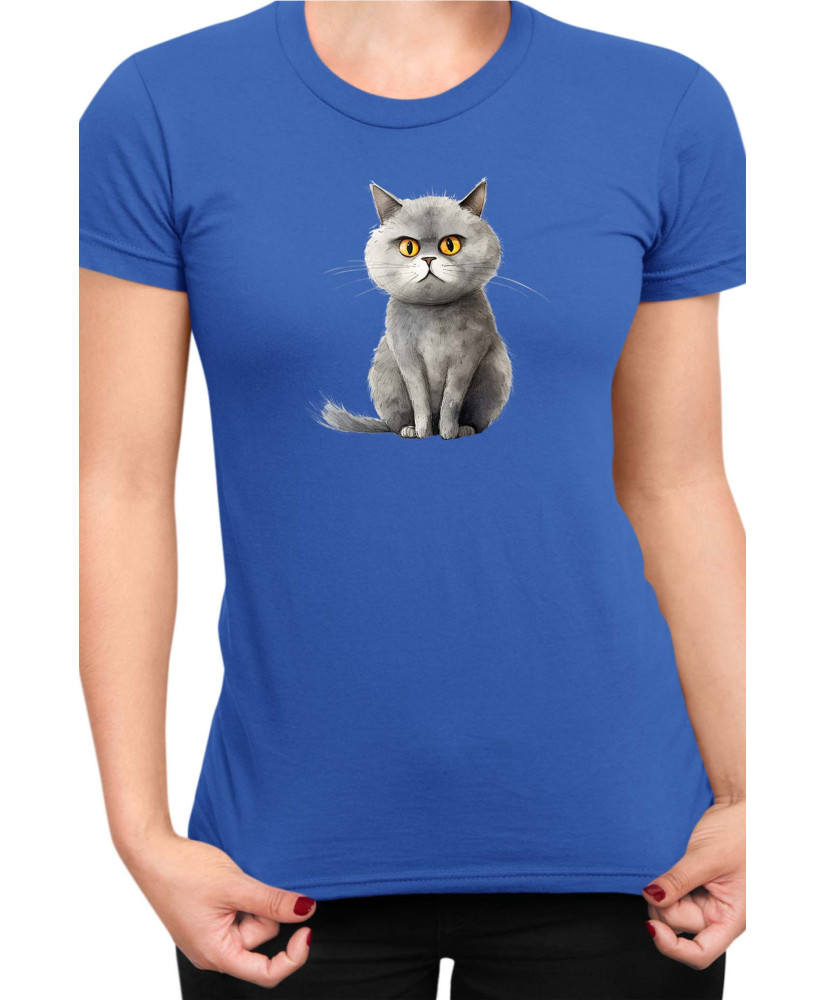 Дамска Тениска Funny Cats Breeds British Shorthair 1