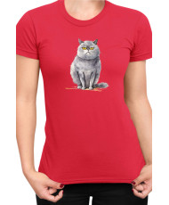 Дамска Тениска Funny Cats Breeds British Shorthair 2