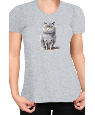 Дамска Тениска Funny Cats Breeds British Shorthair 2