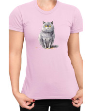 Дамска Тениска Funny Cats Breeds British Shorthair 2