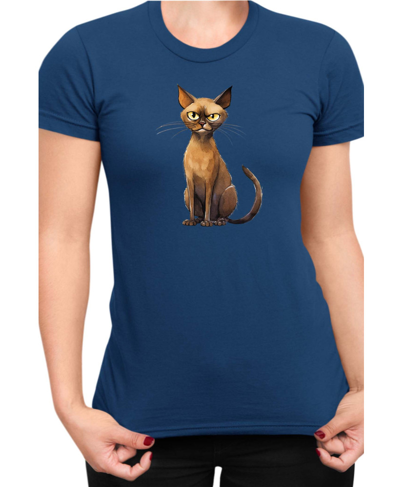Дамска Тениска Funny Cats Breeds Burmese 1