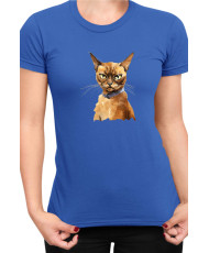 Дамска Тениска Funny Cats Breeds Burmese 2