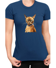 Дамска Тениска Funny Cats Breeds Burmese 2