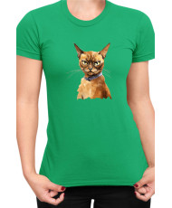 Дамска Тениска Funny Cats Breeds Burmese 2