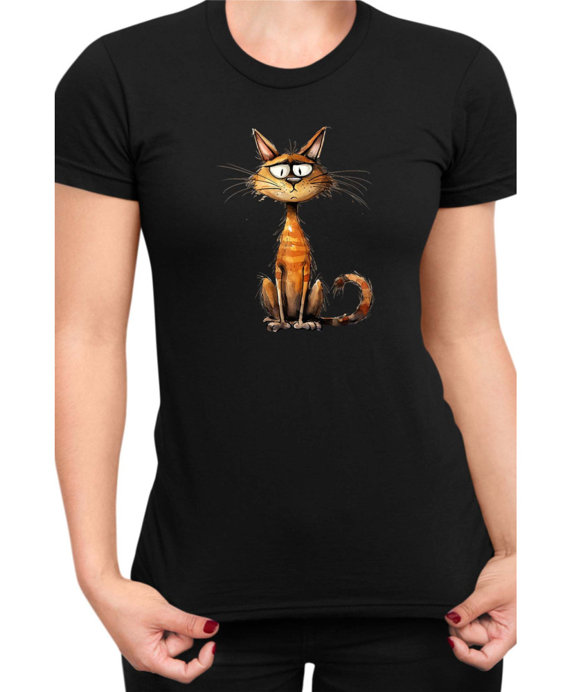 Дамска Тениска Funny Cats Breeds Chausie