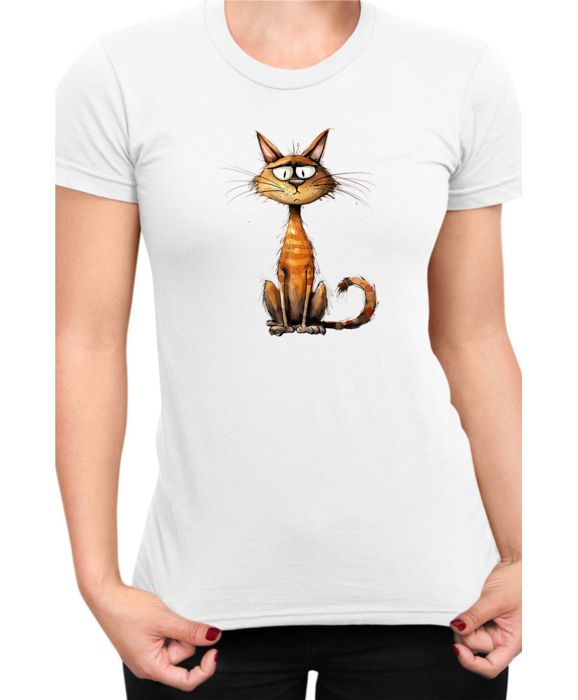 Дамска Тениска Funny Cats Breeds Chausie