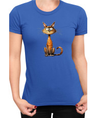 Дамска Тениска Funny Cats Breeds Chausie