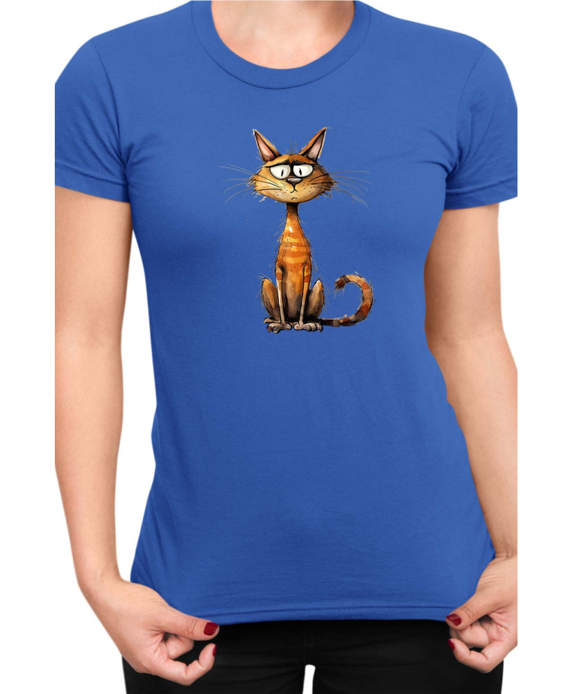 Дамска Тениска Funny Cats Breeds Chausie