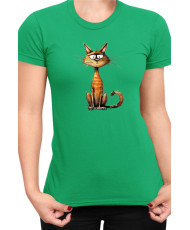 Дамска Тениска Funny Cats Breeds Chausie