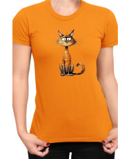 Дамска Тениска Funny Cats Breeds Chausie