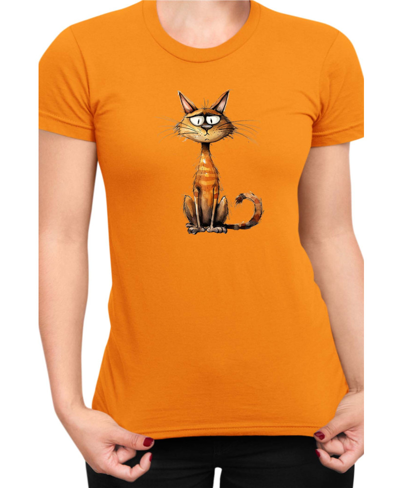 Дамска Тениска Funny Cats Breeds Chausie