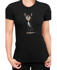 Дамска Тениска Funny Cats Breeds Cornish Rex