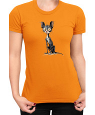 Дамска Тениска Funny Cats Breeds Cornish Rex