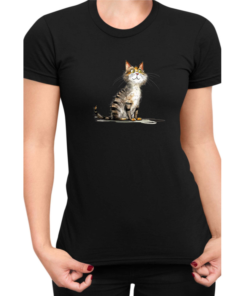 Дамска Тениска Funny Cats Breeds Cyprus
