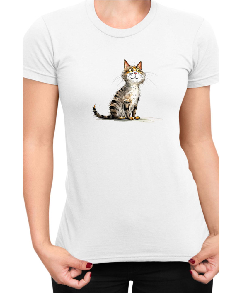 Дамска Тениска Funny Cats Breeds Cyprus