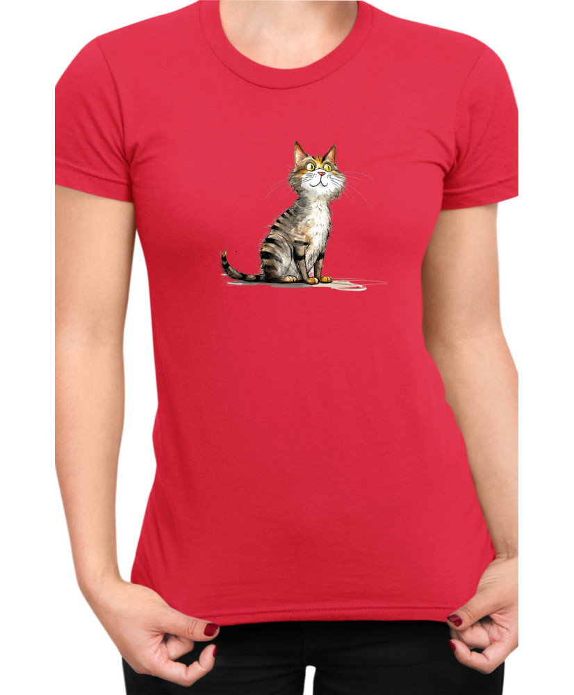 Дамска Тениска Funny Cats Breeds Cyprus