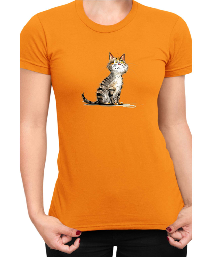 Дамска Тениска Funny Cats Breeds Cyprus