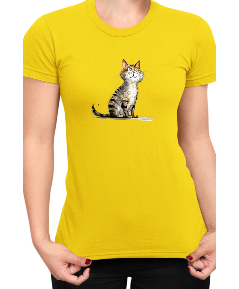 Дамска Тениска Funny Cats Breeds Cyprus