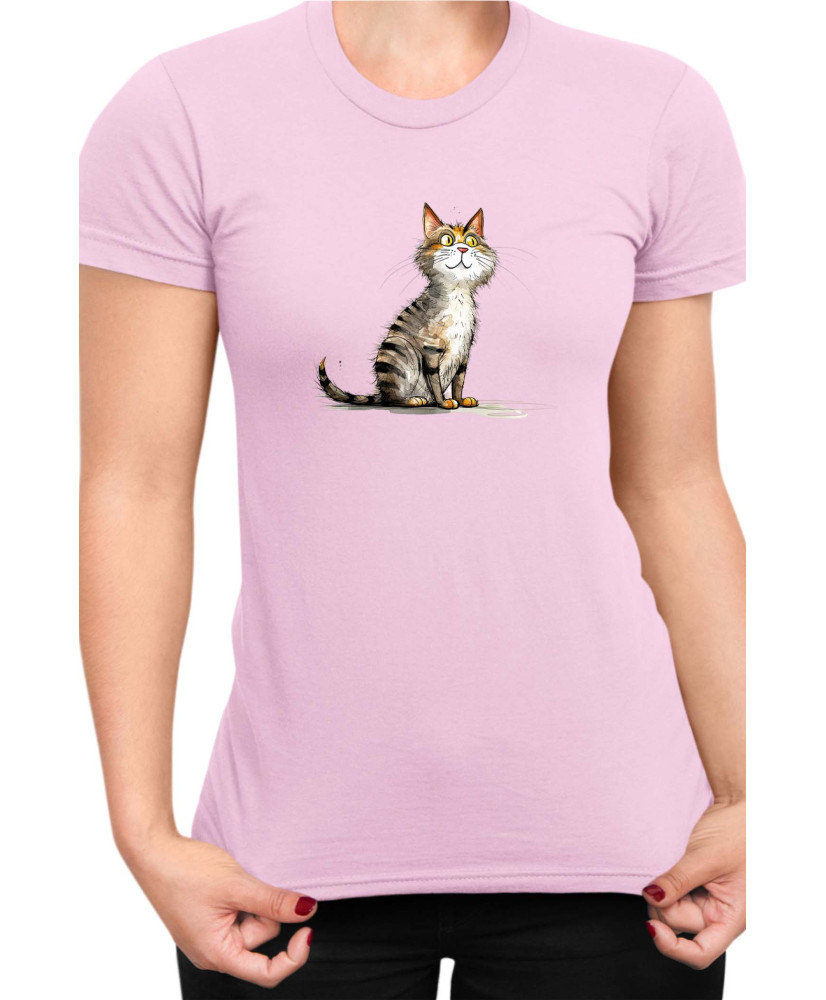 Дамска Тениска Funny Cats Breeds Cyprus