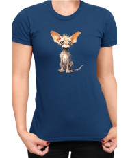 Дамска Тениска Funny Cats Breeds Devon Rex