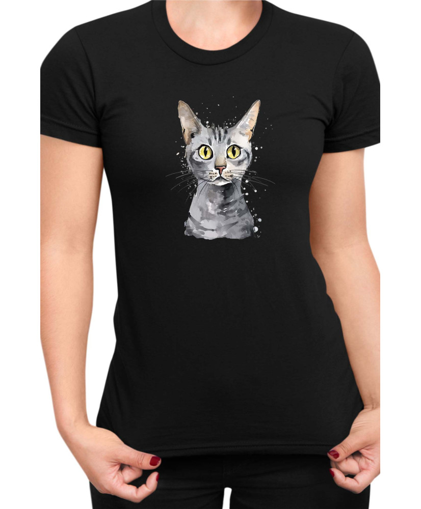 Дамска Тениска Funny Cats Breeds Egyptian Mau 2