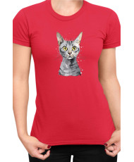 Дамска Тениска Funny Cats Breeds Egyptian Mau 2