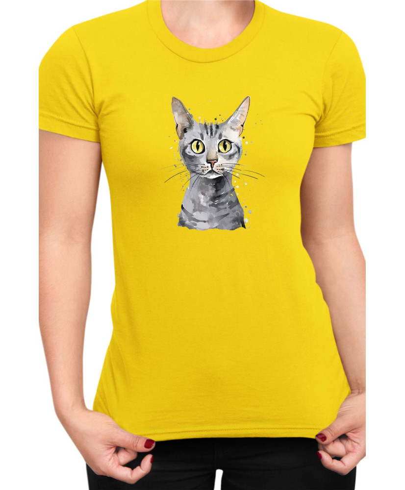 Дамска Тениска Funny Cats Breeds Egyptian Mau 2