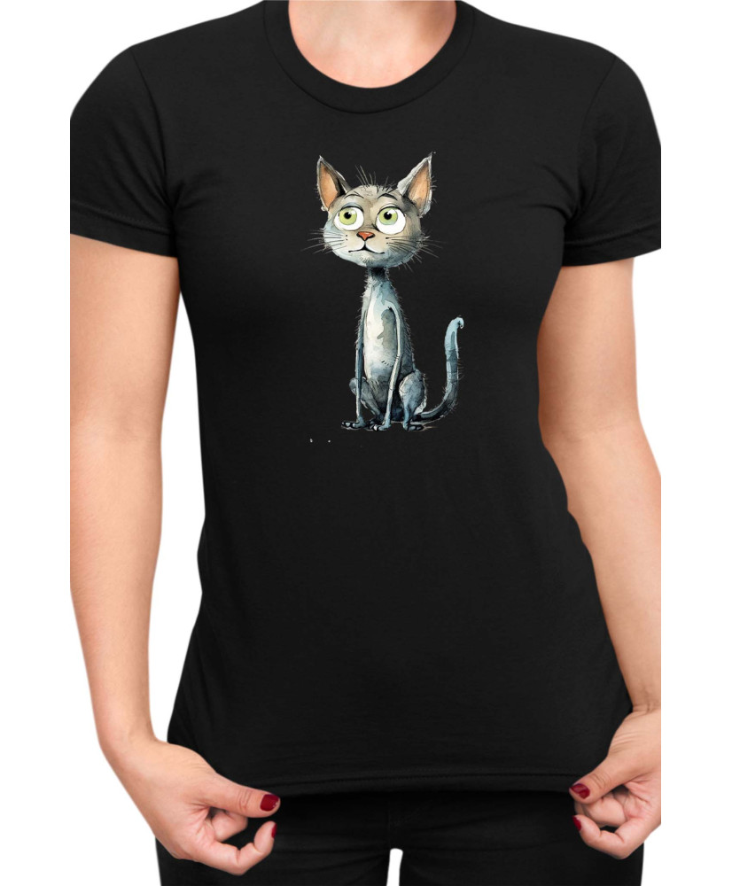 Дамска Тениска Funny Cats Breeds European Shorthair