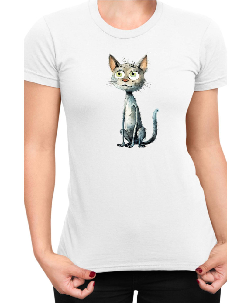 Дамска Тениска Funny Cats Breeds European Shorthair
