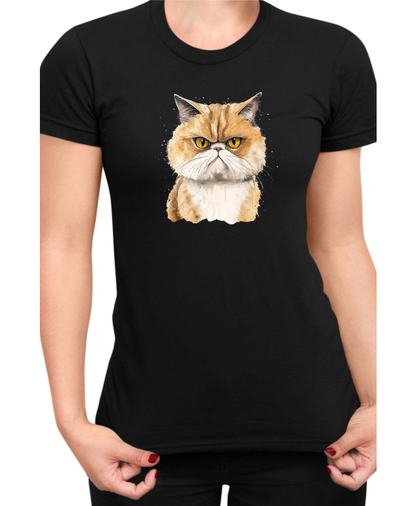 Дамска Тениска Funny Cats Breeds Exotic Shorthair