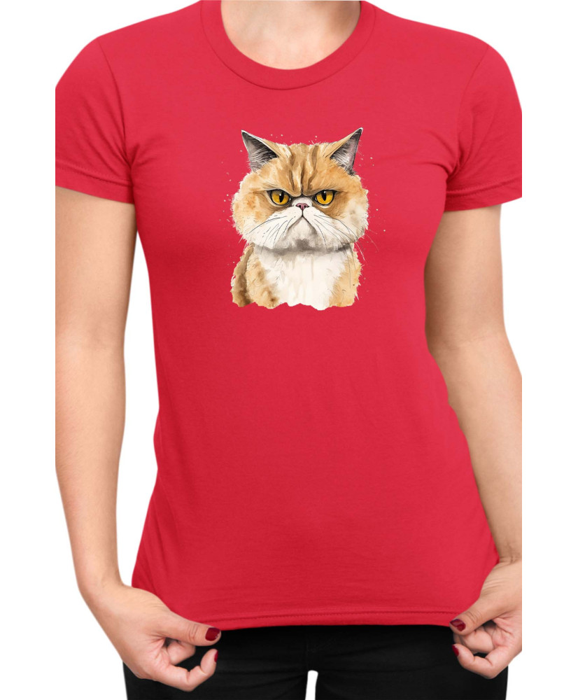 Дамска Тениска Funny Cats Breeds Exotic Shorthair