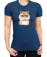 Дамска Тениска Funny Cats Breeds Exotic Shorthair