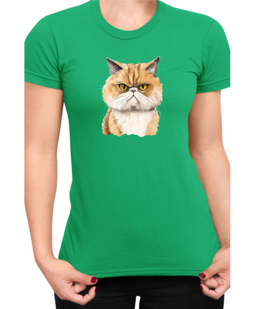 Дамска Тениска Funny Cats Breeds Exotic Shorthair