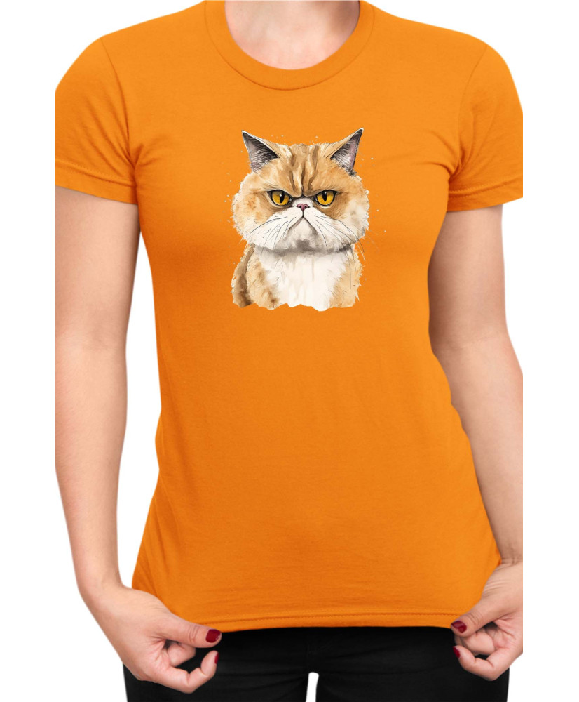 Дамска Тениска Funny Cats Breeds Exotic Shorthair