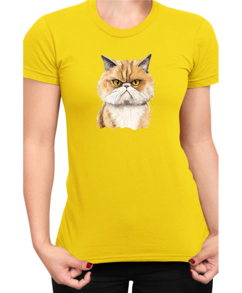 Дамска Тениска Funny Cats Breeds Exotic Shorthair