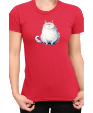 Дамска Тениска Funny Cats Breeds Fat Cat