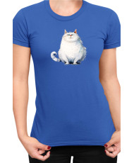 Дамска Тениска Funny Cats Breeds Fat Cat