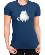 Дамска Тениска Funny Cats Breeds Fat Cat