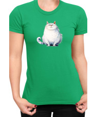 Дамска Тениска Funny Cats Breeds Fat Cat